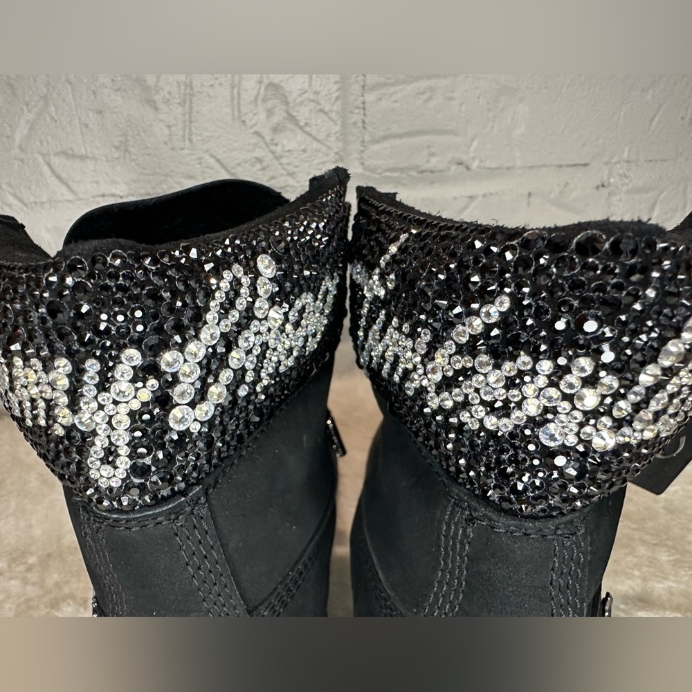 New JIMMY CHOO x Timberland embellished Swarovski boots Size 37 - Picture 6 of 15